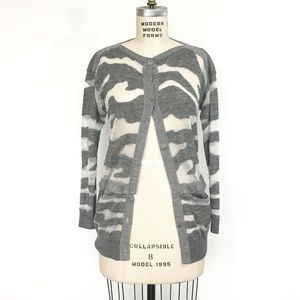 3.1 Phillip Lim - Grey Burnout Cardigan